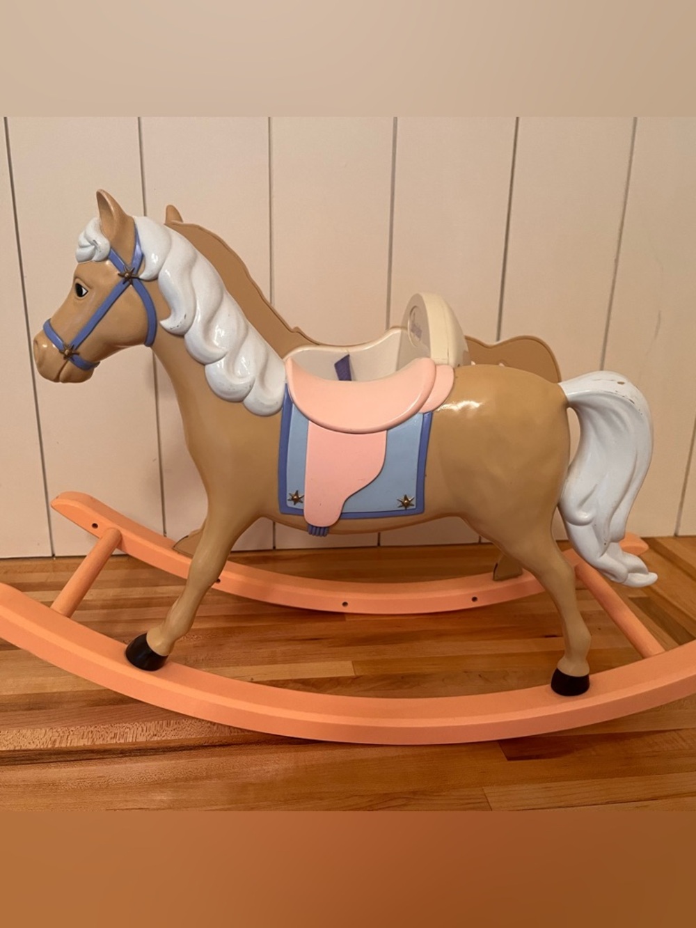 American Girl Bitty Baby Wind-Up Musical Rocking Horse 20”